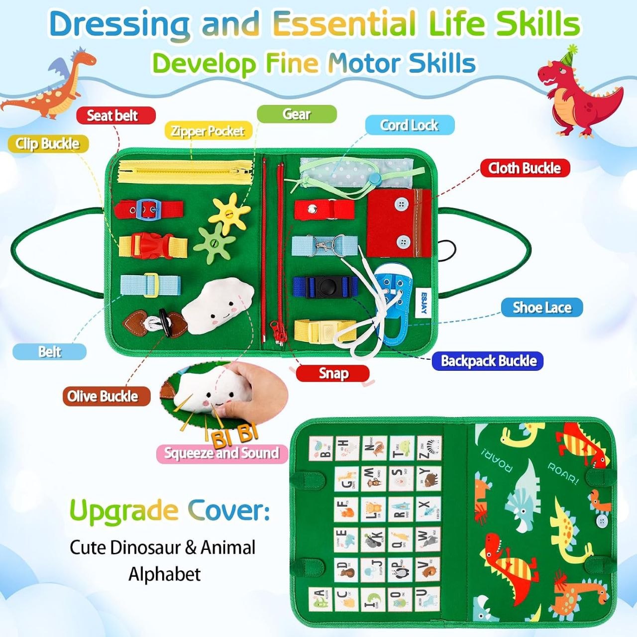 Maletín Sensorial Montessori de 8 páginas