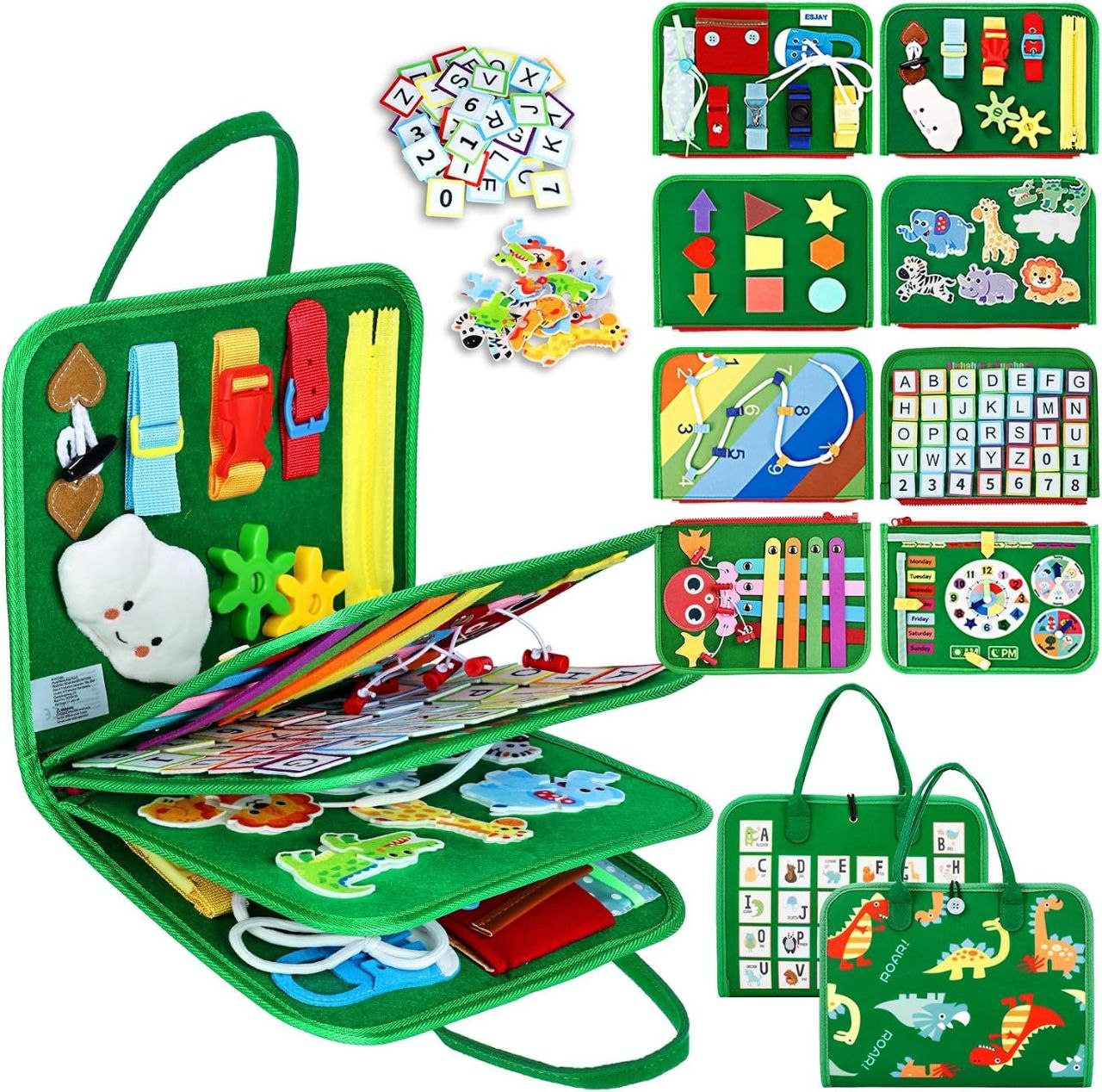 Maletín Sensorial Montessori de 8 páginas